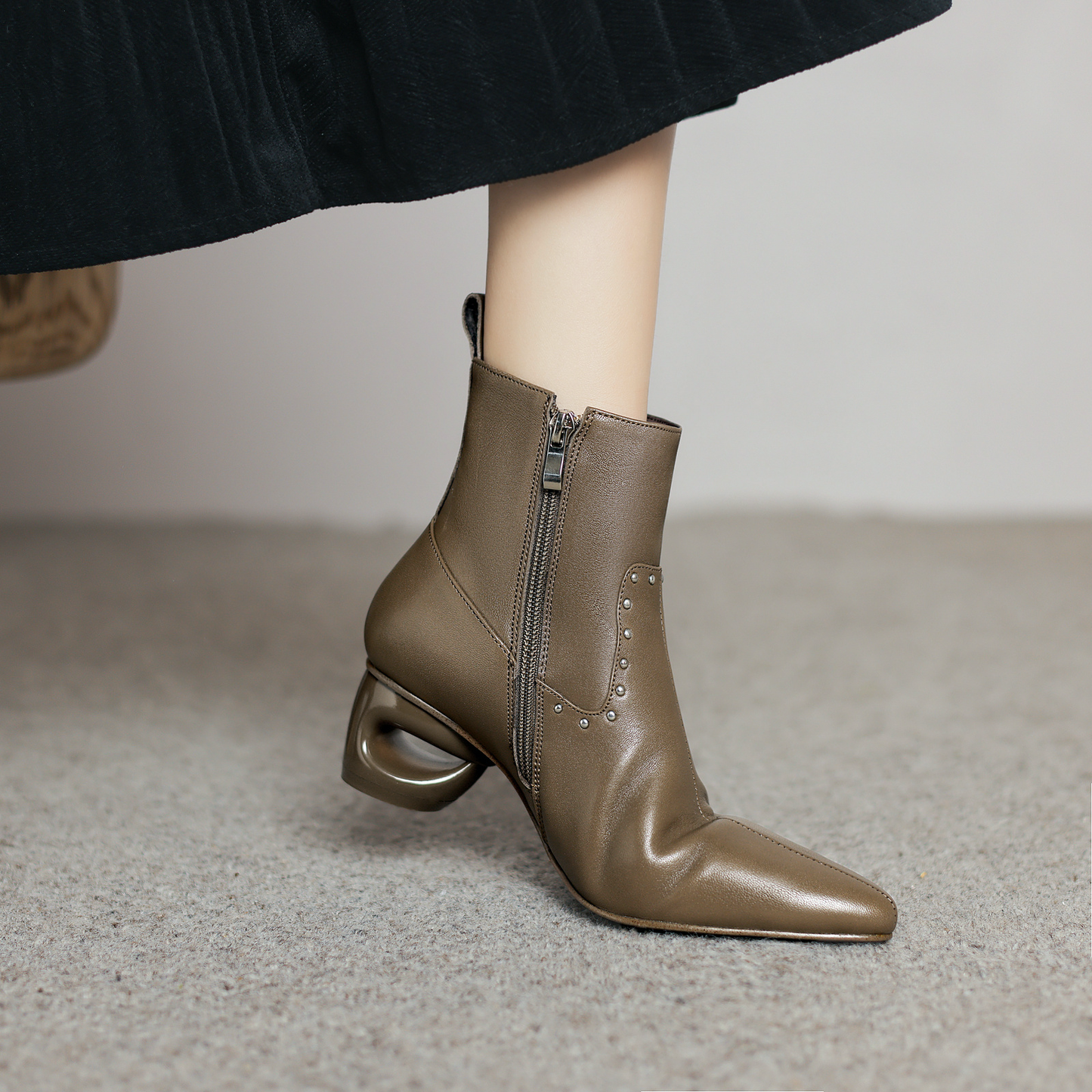 USS Shoes Mary Women's Pointed Toe Ankle Boots - Luxuryurbanwear