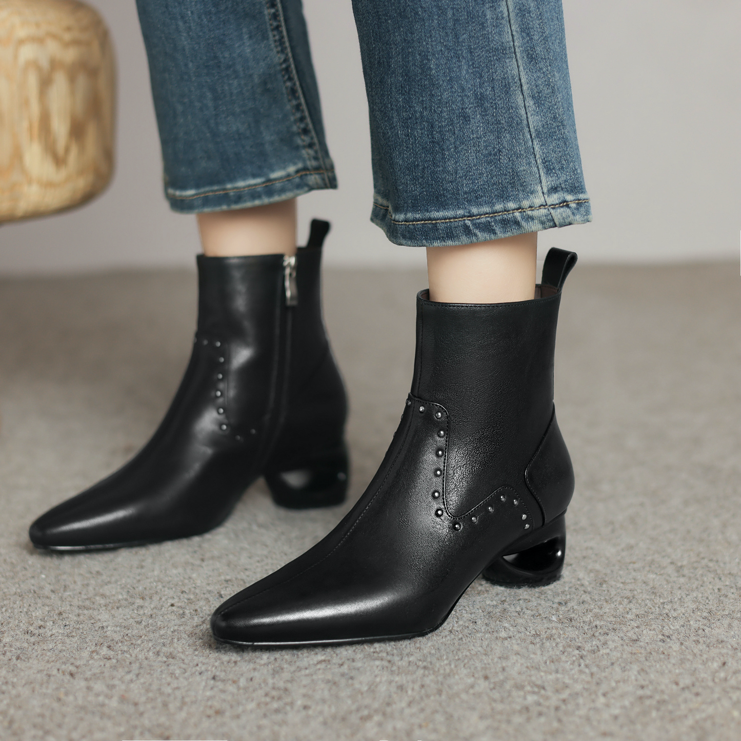 USS Shoes Mary Women's Pointed Toe Ankle Boots - Luxuryurbanwear