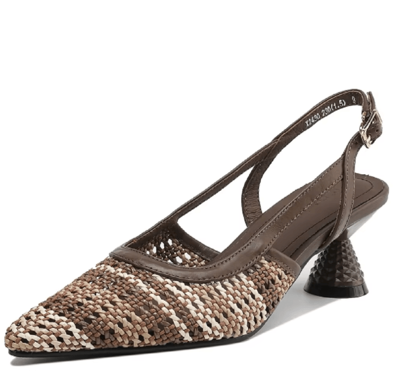 USS Shoes Mechy Women's Pointed Toe Woven Leather Sandals