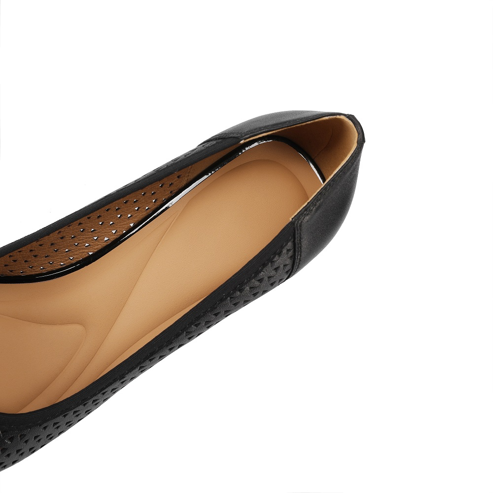 USS Shoes Melina Women's Butterfly Knot Square Toe Leather Pumps - Luxuryurbanwear