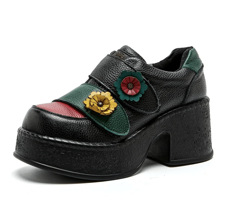 USS Shoes Melina Women's Color Flowers Non-Slip Platform Shoes