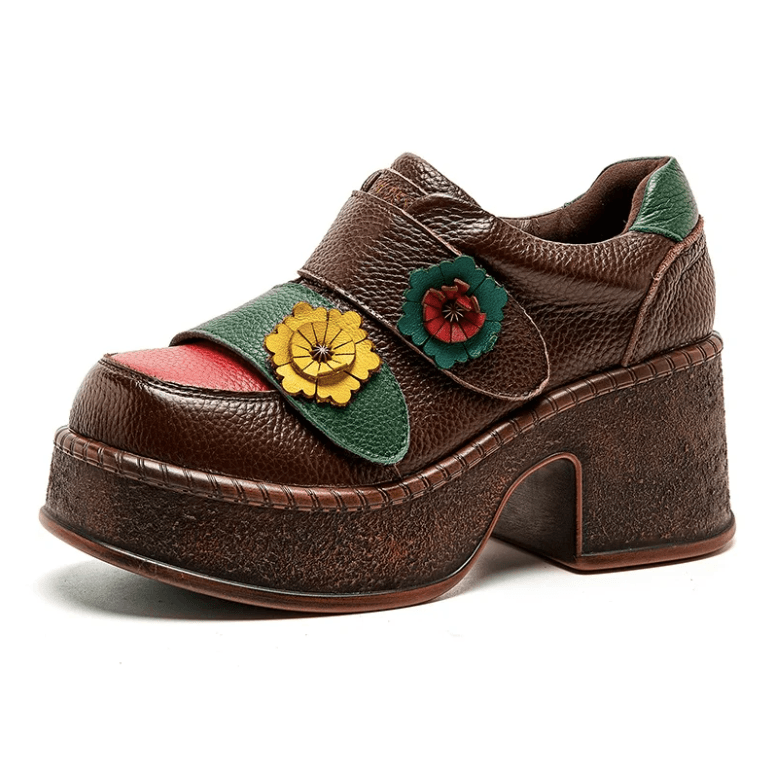USS Shoes Melina Women's Color Flowers Non-Slip Platform Shoes