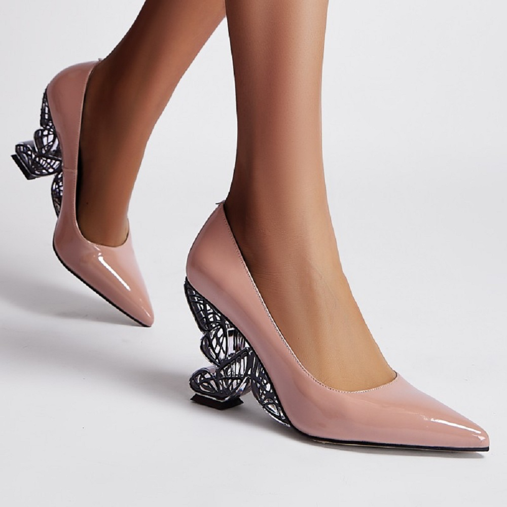 USS Shoes Michely Women's Sculpted Heel Dress Pumps - Luxuryurbanwear