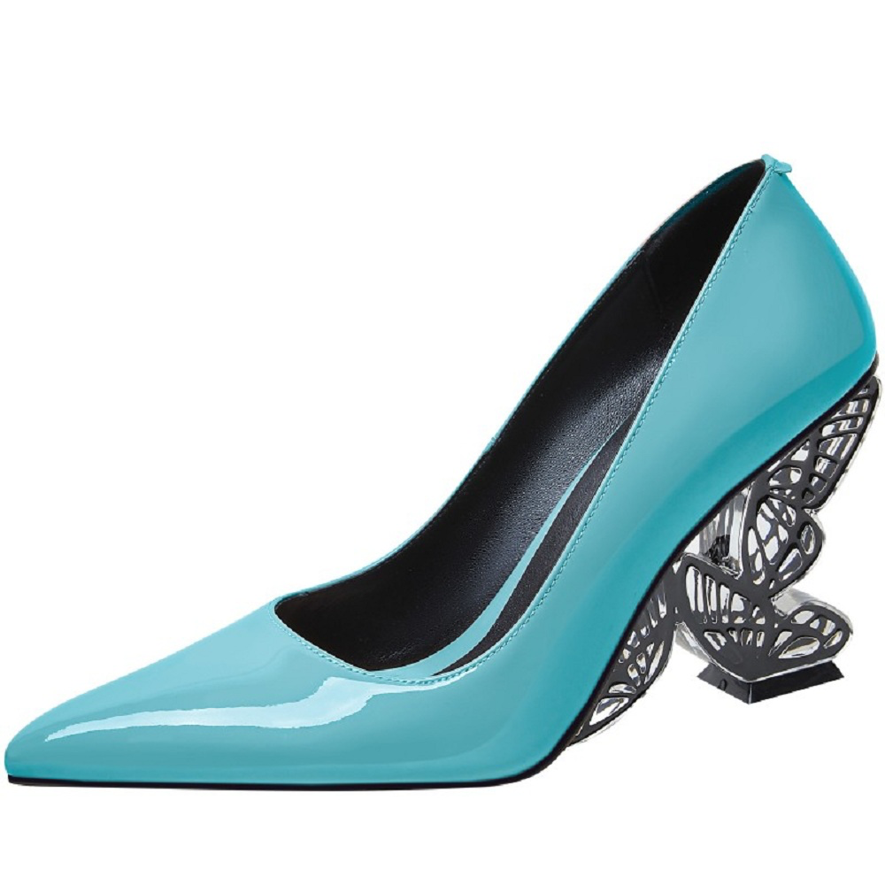 USS Shoes Michely Women's Sculpted Heel Dress Pumps - Luxuryurbanwear