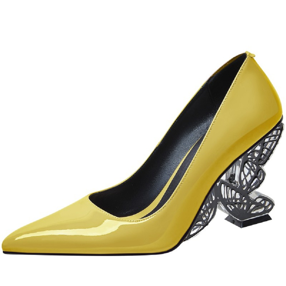 USS Shoes Michely Women's Sculpted Heel Dress Pumps - Luxuryurbanwear