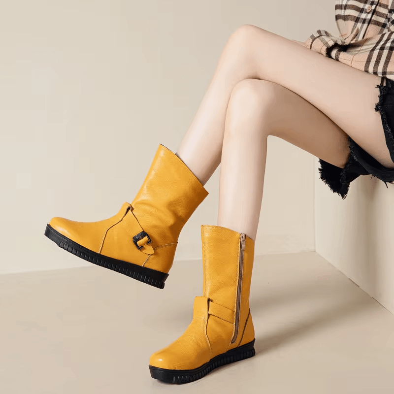 USS Shoes Minerva Women's Flat Leather Boots