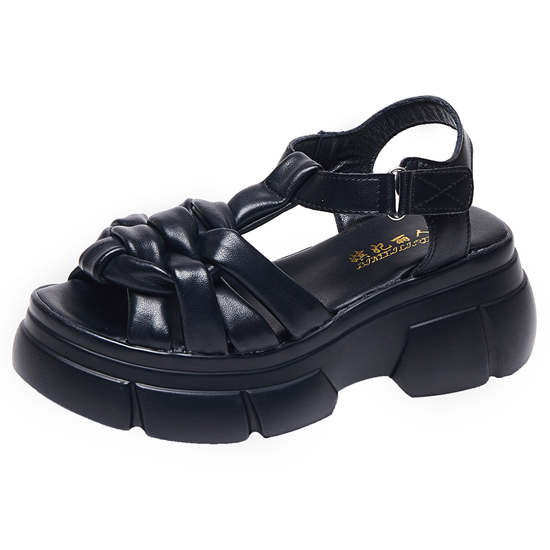 USS Shoes Mistica Women's Leather Platform Sandals - Luxuryurbanwear