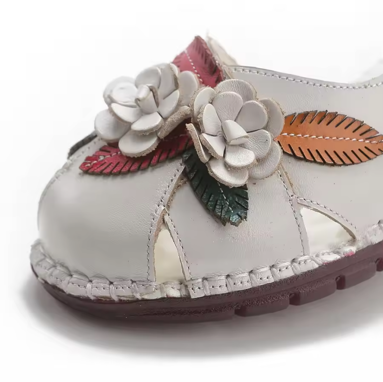 USS Shoes Moly Women's Leather Breathable Soft Flat Sandals