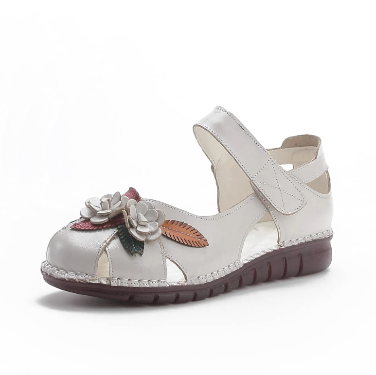 USS Shoes Moly Women's Leather Breathable Soft Flat Sandals - Luxuryurbanwear