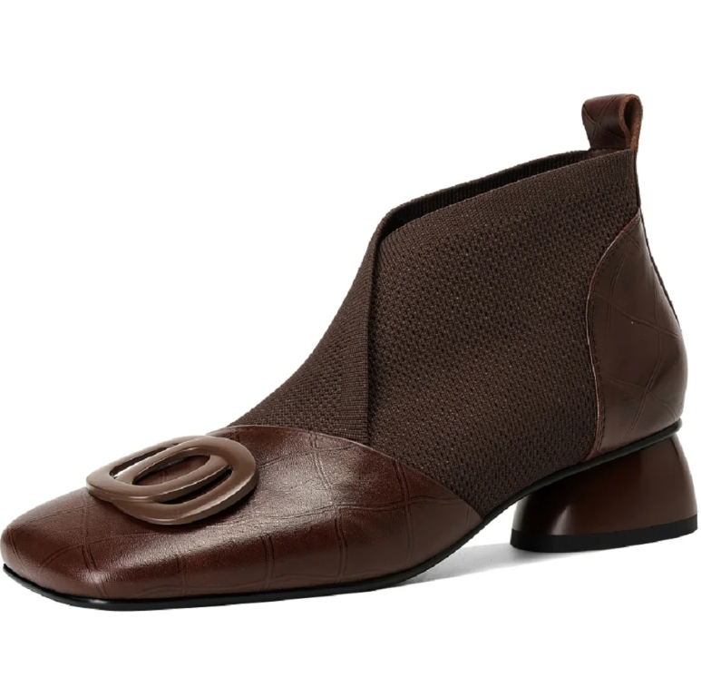 USS Shoes Narda Women's Handmade Leather Ankle Boots - Luxuryurbanwear