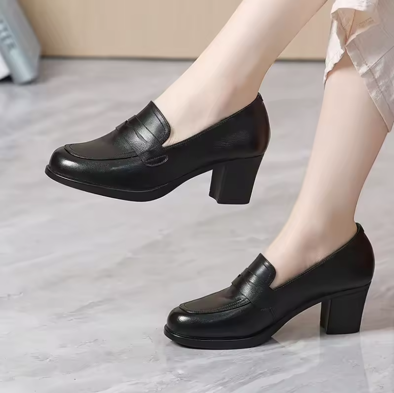 USS Shoes Nashi Women's Leather Loafer Pumps - Luxuryurbanwear