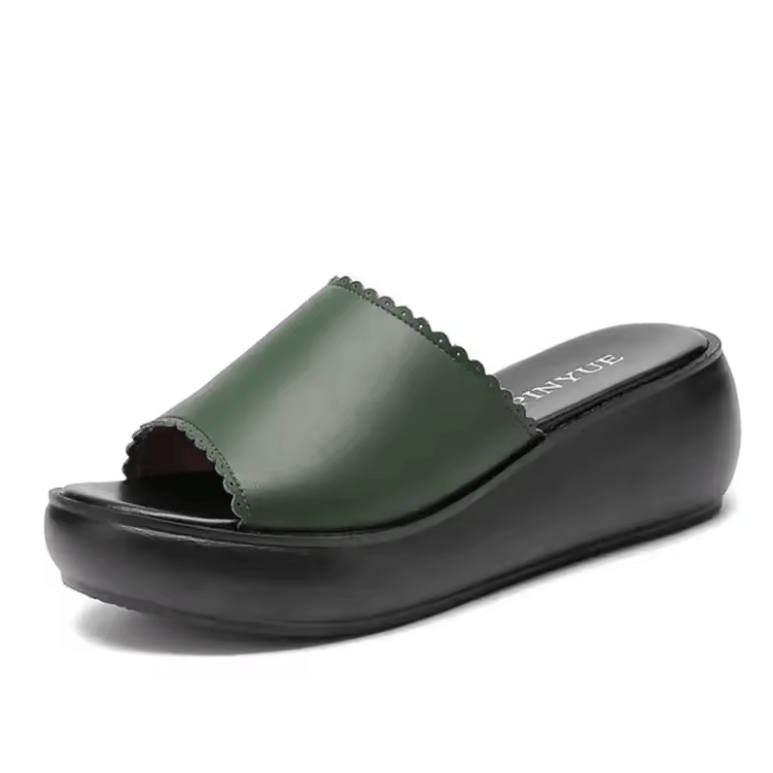 USS Shoes Nidia Women's Platform Wedges Soft Slippers