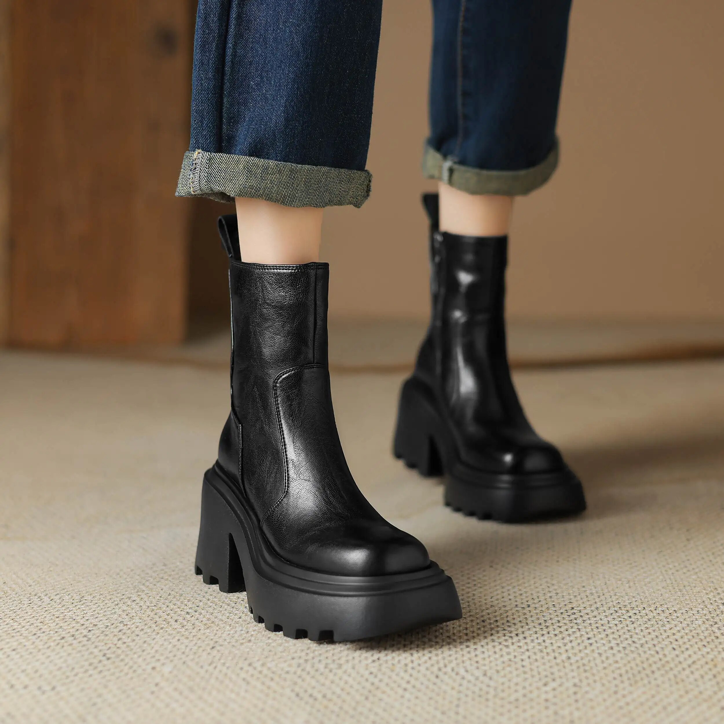 USS Shoes Noe Women's Ankle Leather Boots - Luxuryurbanwear