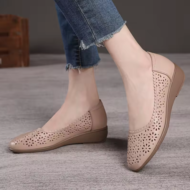 USS Shoes Norys Women's Leather Breathable Slip-On Loafers