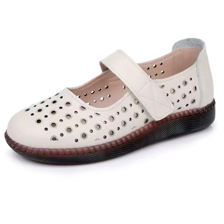 USS Shoes Olga Women's Leather Hook & Loop Sandals - Luxuryurbanwear