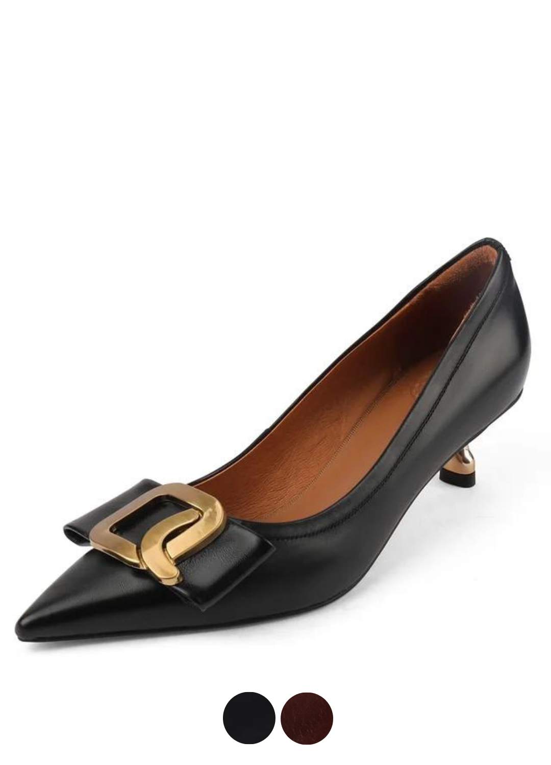 USS Shoes Olga Women's Leather Pointed Toe Pumps - Luxuryurbanwear