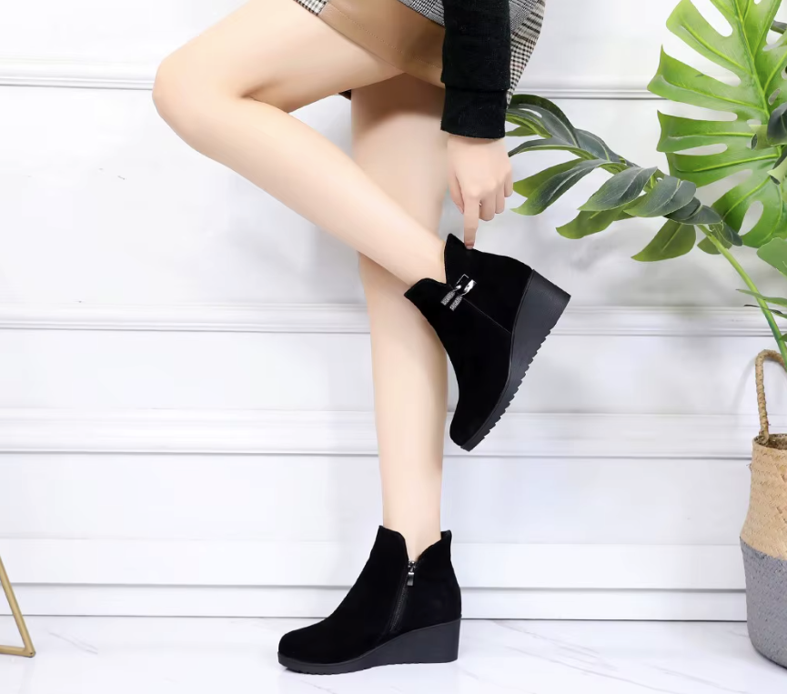 USS Shoes Oliver Women's Wedges Platform Ankle Boots - Luxuryurbanwear