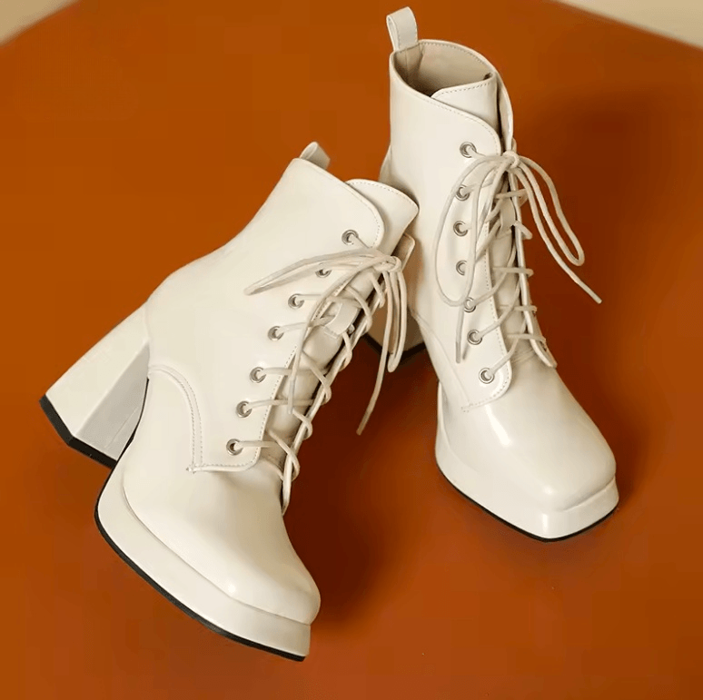 USS Shoes Ophelia Women's High Heels Lace Up Dress Boots