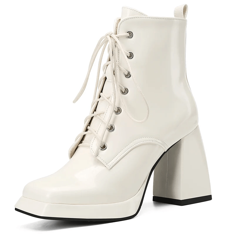 USS Shoes Ophelia Women's High Heels Lace Up Dress Boots