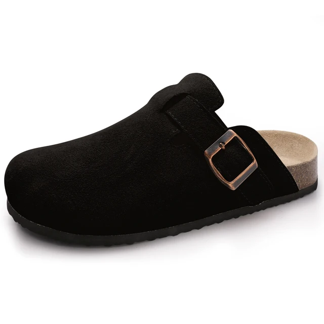 USS Shoes Oriana Women's Classic Suede Cork Clogs - Luxuryurbanwear