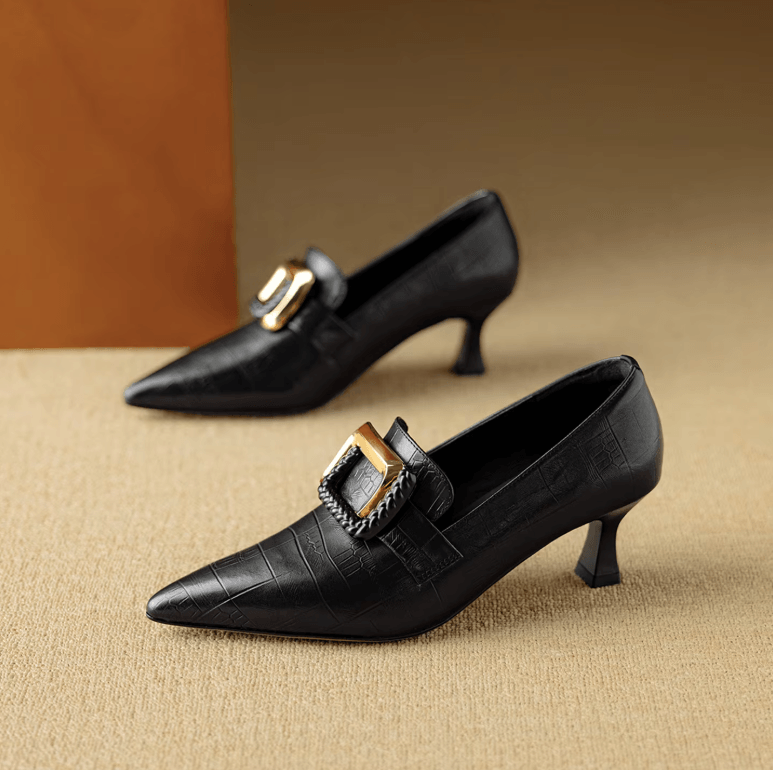 USS Shoes Oriana Women's Pointed Toe Mid Heel Dress Pumps