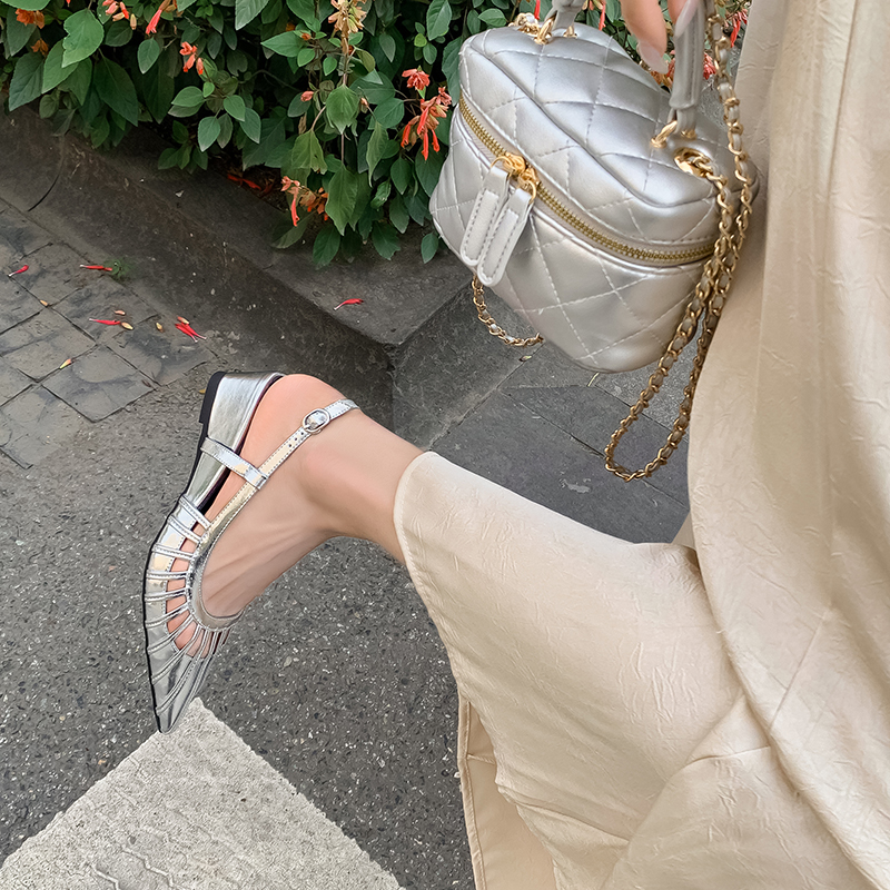 USS Shoes Oriana Women's Weaving Pointed Toe Sandals - Luxuryurbanwear
