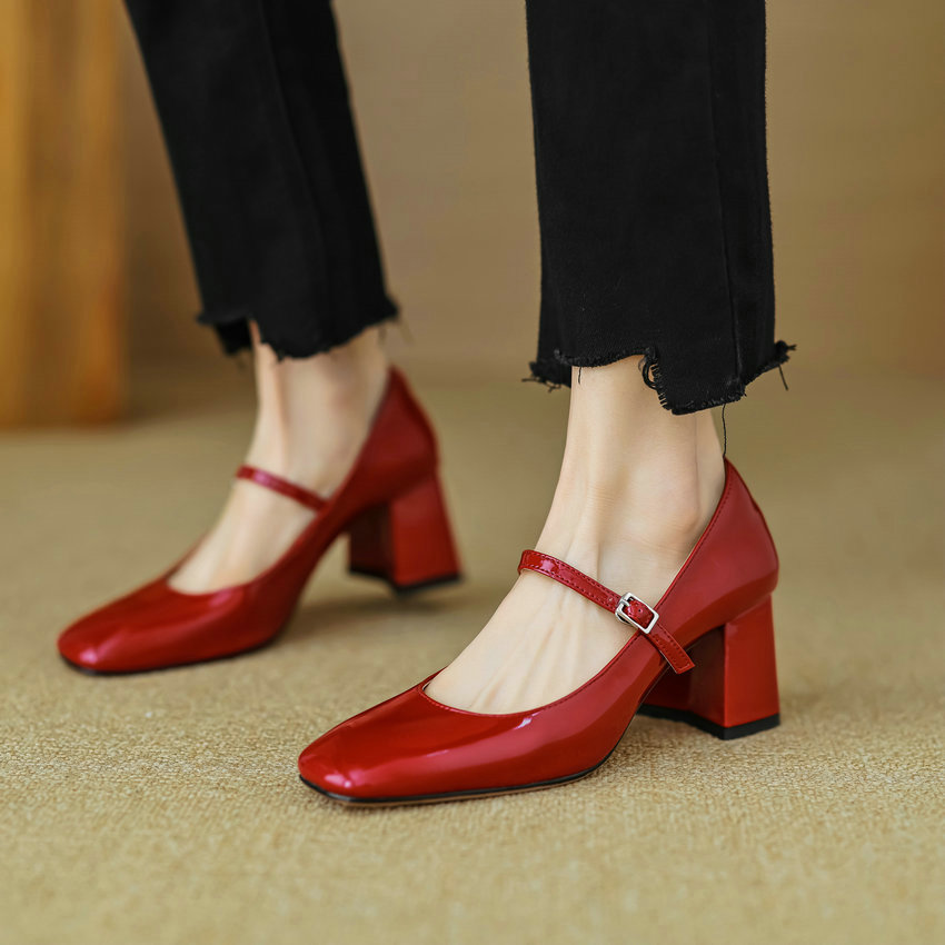 USS Shoes Paquita Women's Square Toe Pumps - Luxuryurbanwear