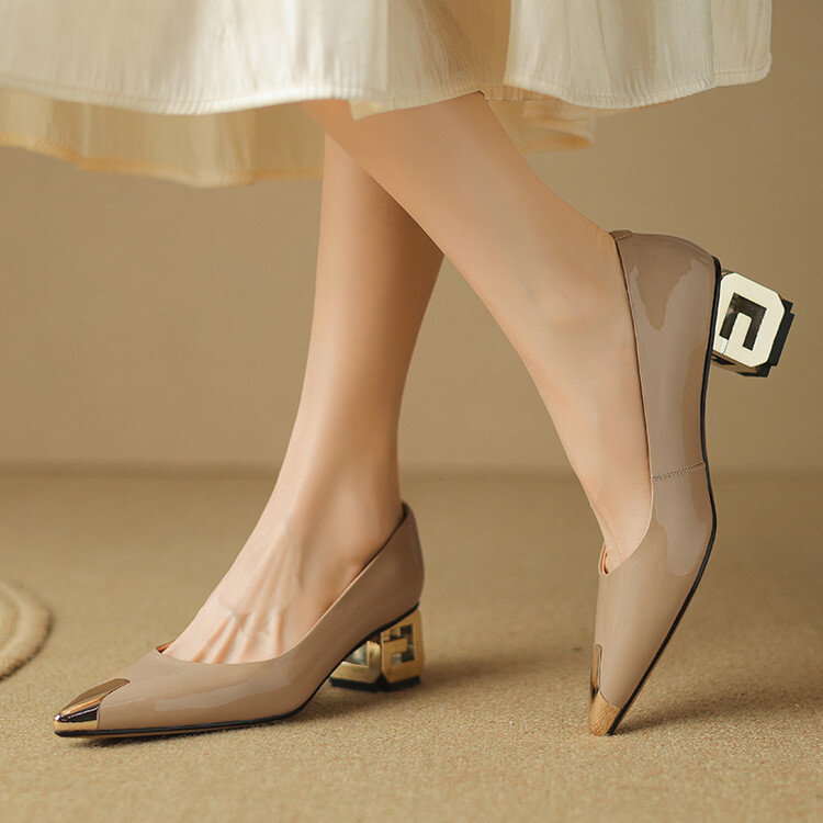 USS Shoes Rafaela Women's Classic Dress Sculpted Heel Pumps - Luxuryurbanwear