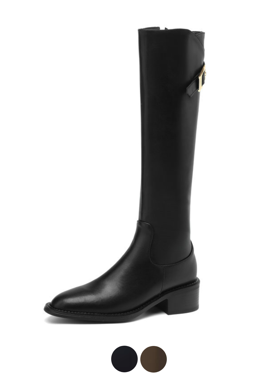 USS Shoes Ramona Women's Square Heel Knee High Boots - Luxuryurbanwear