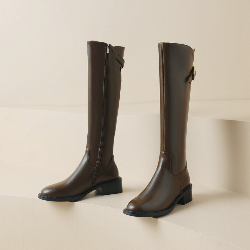 USS Shoes Ramona Women's Square Heel Knee High Boots