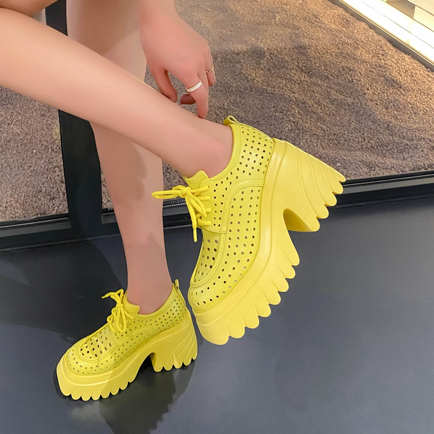 LUW Shoes Ranya Women's Breathable Platform Shoes