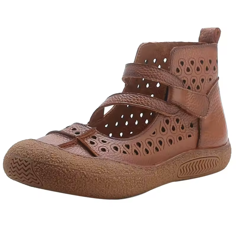 USS Shoes Reina Women's Retro Handmade Leather Sandals - Luxuryurbanwear