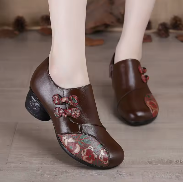 USS Shoes Roberta Women's Ethnic Style Leather Pumps