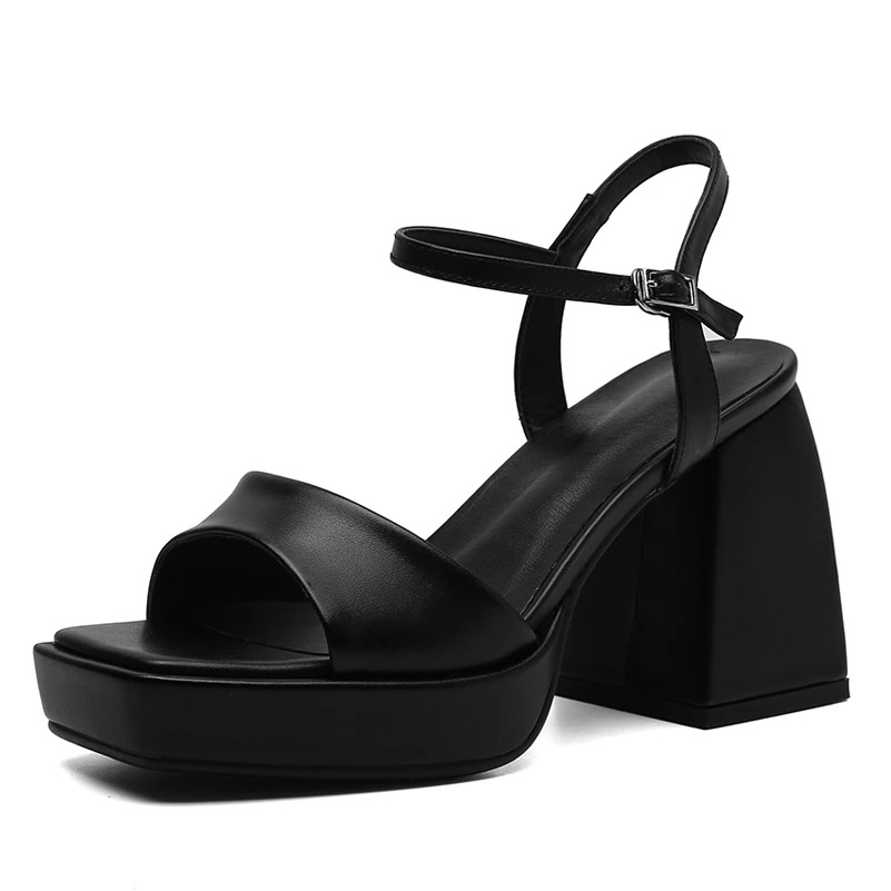 USS Shoes Romina Women's Square High Heel Sandal - Luxuryurbanwear