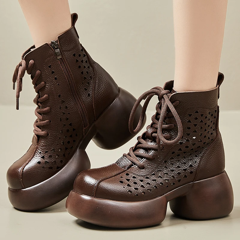 USS Shoes Rosmy Women's Platform Ankle Boots - Luxuryurbanwear