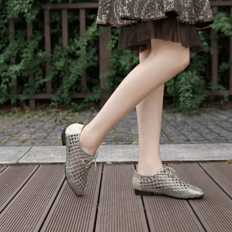 USS Shoes Ruddy Women's Hollow Woven Breathable Flats
