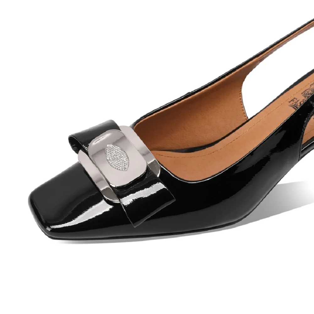 USS Shoes Salma Women's High Heels Square Toe Dress Sandals - Luxuryurbanwear