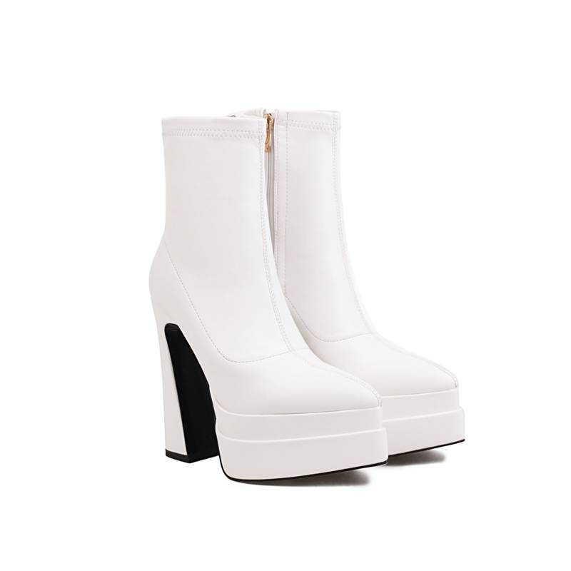 USS Shoes Scarlet Women's Stretchy High Heel Boots - Luxuryurbanwear