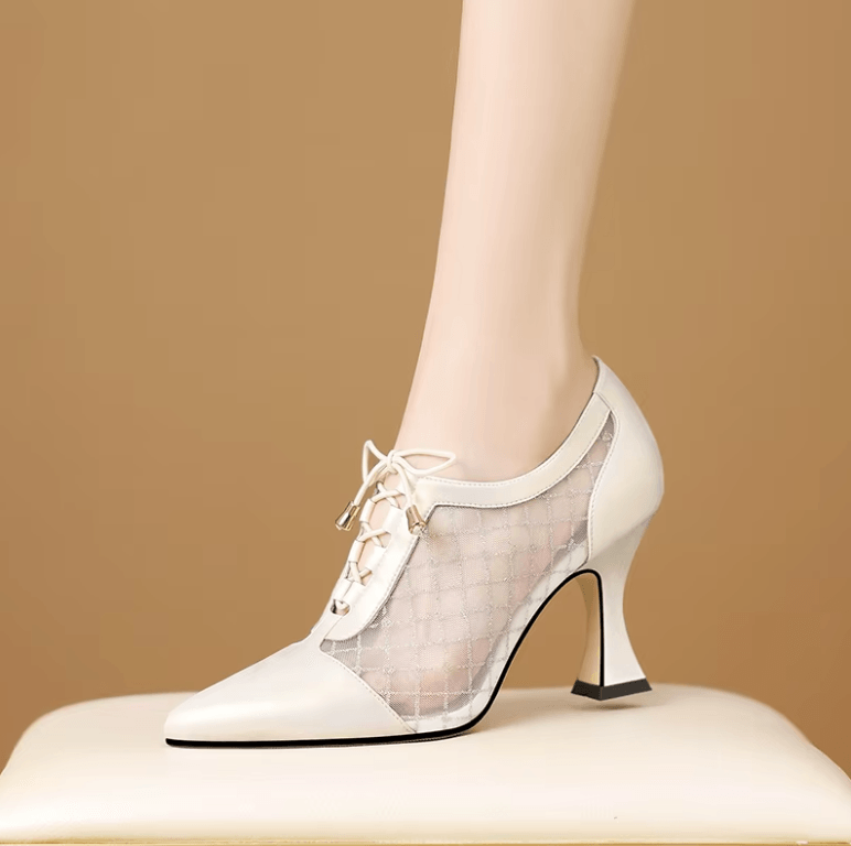 USS Shoes Selena Women's Quality Pointed Toe Cross Strap Pumps