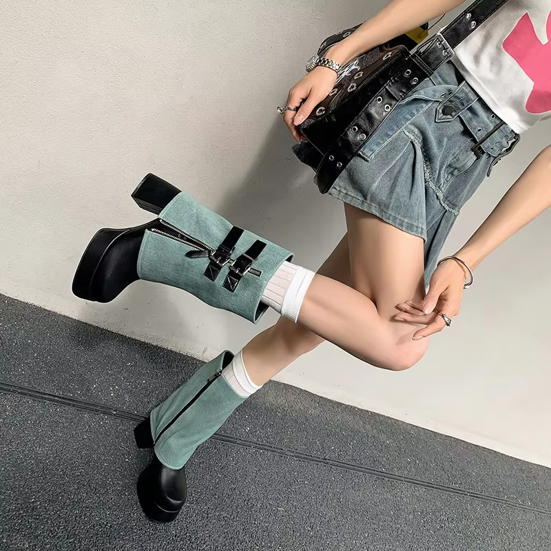 USS Shoes Shantal Women's Mid-Calf Ankle Boots - Luxuryurbanwear