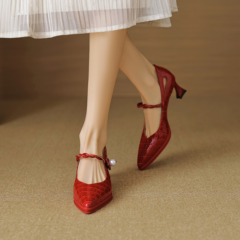 USS Shoes Sharol Women's Pointed Toe Leather Pumps - Luxuryurbanwear