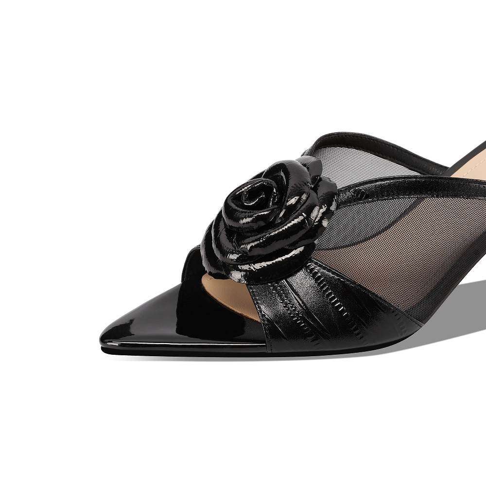 USS Shoes Sheina Women's Floral Detail Dress Sandals - Luxuryurbanwear