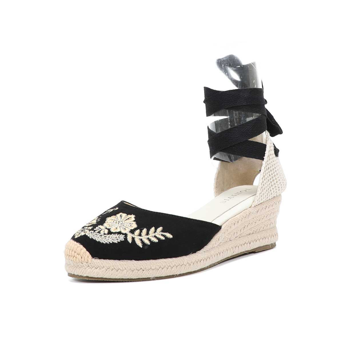 USS Shoes Silvana Women's Summer Wedge Heel Strap Sandals - Luxuryurbanwear