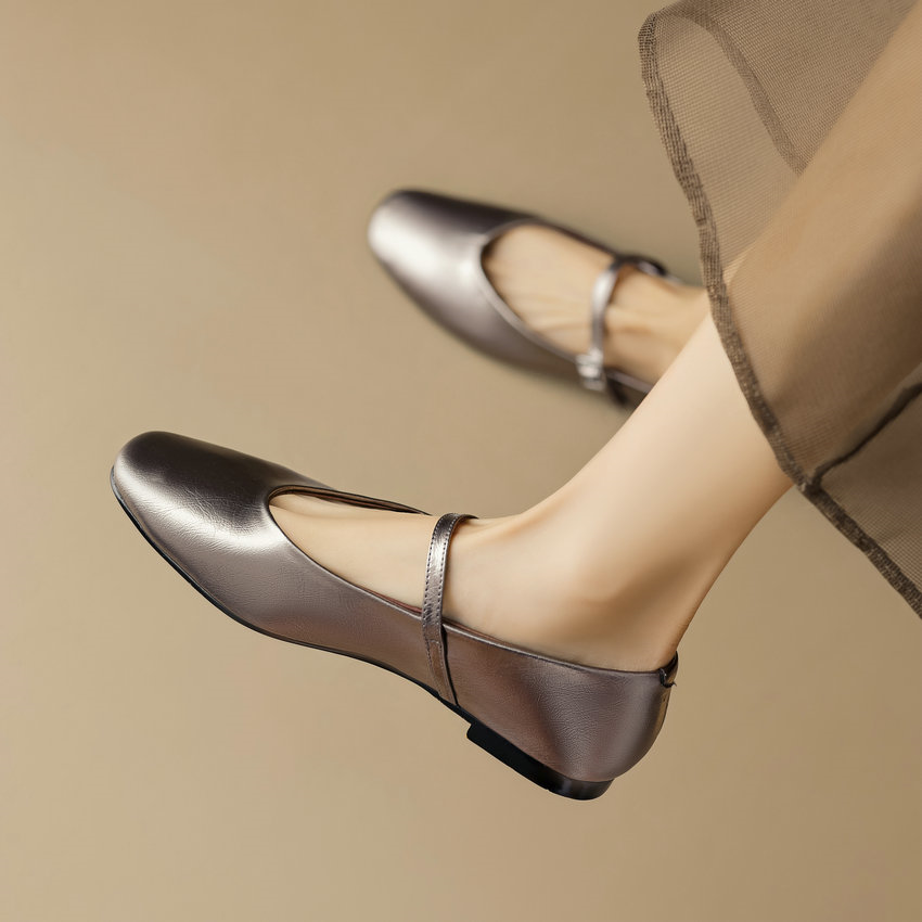 USS Shoes Simona Women's Round Toe Patent Leather Flats - Luxuryurbanwear