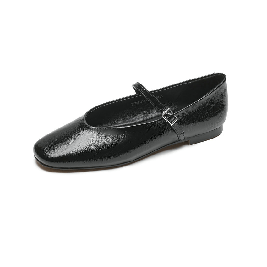 USS Shoes Simona Women's Round Toe Patent Leather Flats