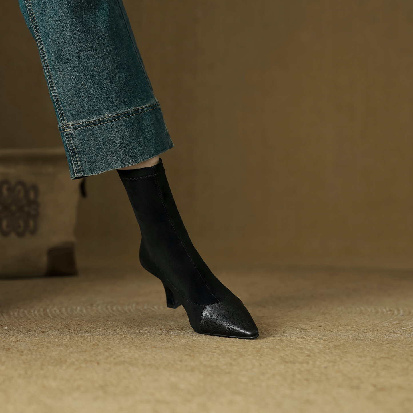 USS Shoes Suyin Women's Pointed Toe Stretch Ankle Boots - Luxuryurbanwear