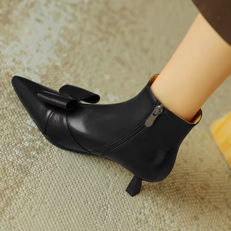 USS Shoes Tamy Women's Butterfly-knot Dress Ankle Boots