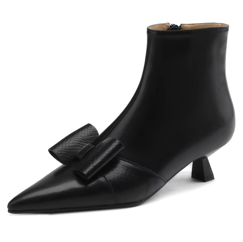 USS Shoes Tamy Women's Butterfly-knot Dress Ankle Boots
