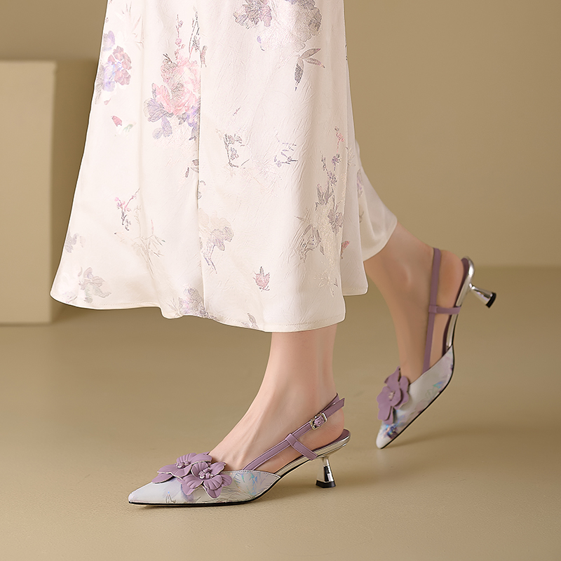 USS Shoes Tatiana Women's Flower Design Leather Sandals - Luxuryurbanwear