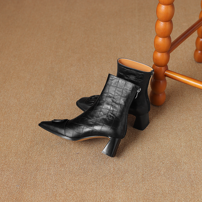 USS Shoes Violet Women's Genuine Leather Boots - Luxuryurbanwear